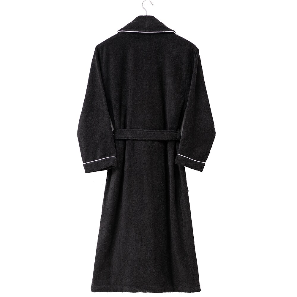 Halat de baie BENETTON Black&White, unisex, bumbac, M/L, negru