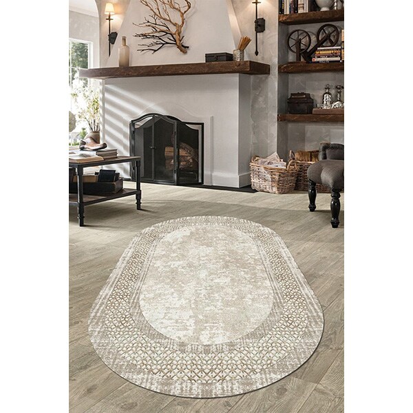 Covor living / dormitor Classic, 80 x 140 cm, poliester, bej