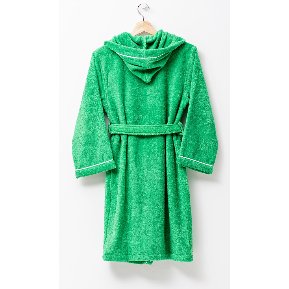 Halat de baie BENETTON BE-0817-GR, copii, bumbac, 7-9 ani, verde