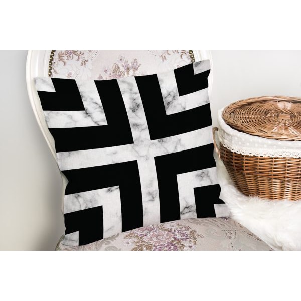 Fata perna decorativa Modern CC19, 30% bumbac +70% poliester, 45 x 45 cm, multicolor