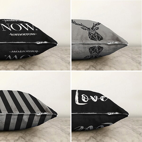 Set 4 fete de perna decorativa Modern, 30% bumbac +70% poliester, 55 x 55 cm, multicolor