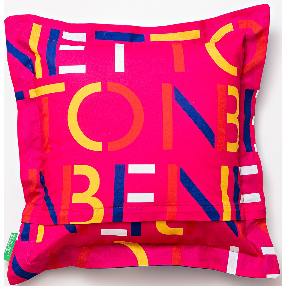 Perna decorativa BENETTON Rainbow, 40 x 40 cm, roz