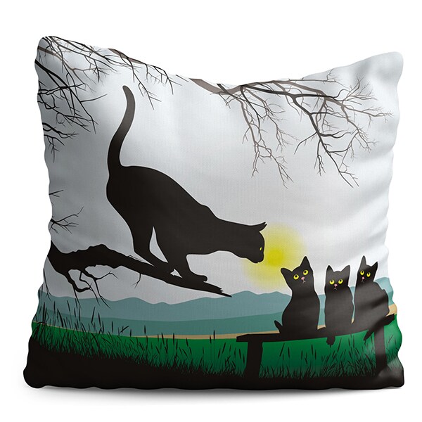 Perna decorativa Cats, 40 x 40 cm, multicolor