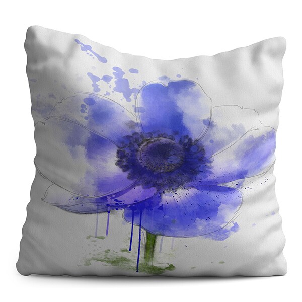 Perna decorativa Blue Flower, 40 x 40 cm, multicolor