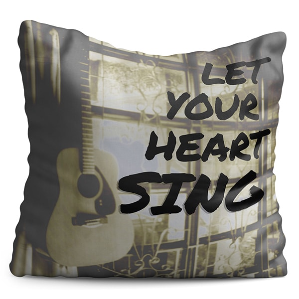 Perna decorativa Music, 40 x 40 cm, multicolor