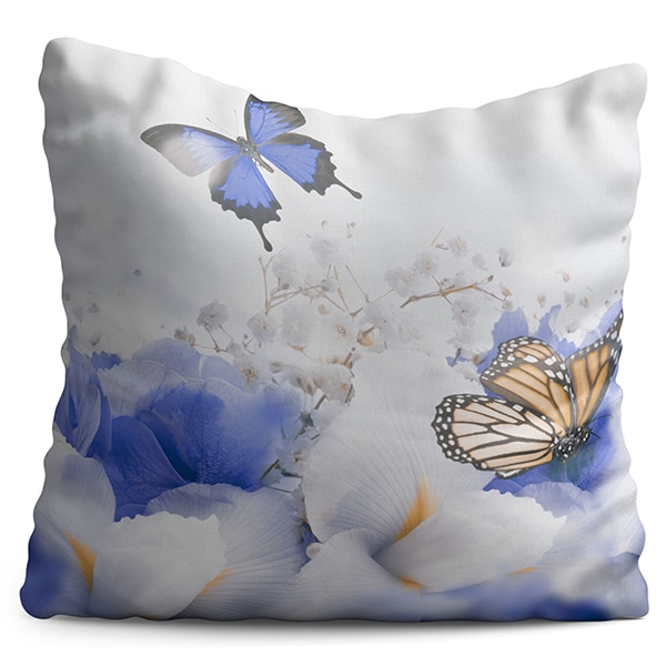 Perna decorativa Butterfly 4, 40 x 40 cm, multicolor