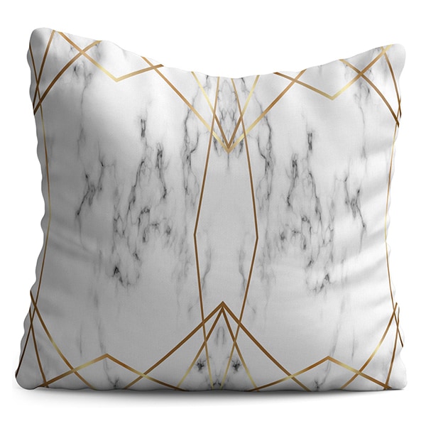 Perna decorativa Gold Marble, 40 x 40 cm, multicolor
