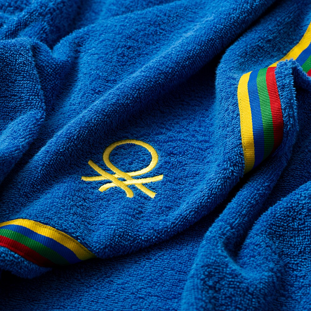 Halat de baie BENETTON BE-1397-BL, copii, bumbac, 2-4 ani, albastru