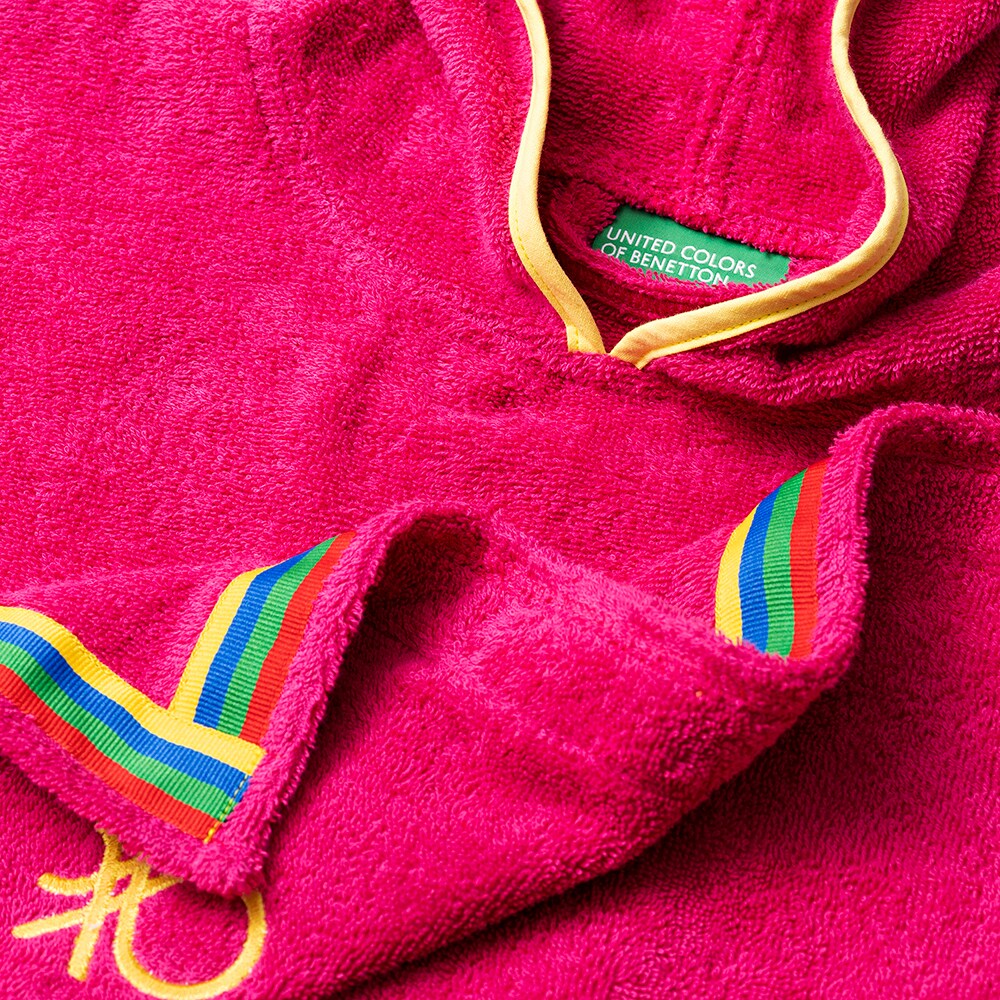 Halat de baie BENETTON BE-1397-PK, copii, bumbac, 2-4 ani, roz