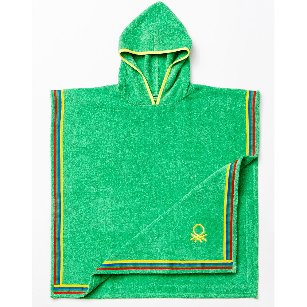 Halat de baie BENETTON BE-0818-GR, copii, bumbac, 2-4 ani, verde