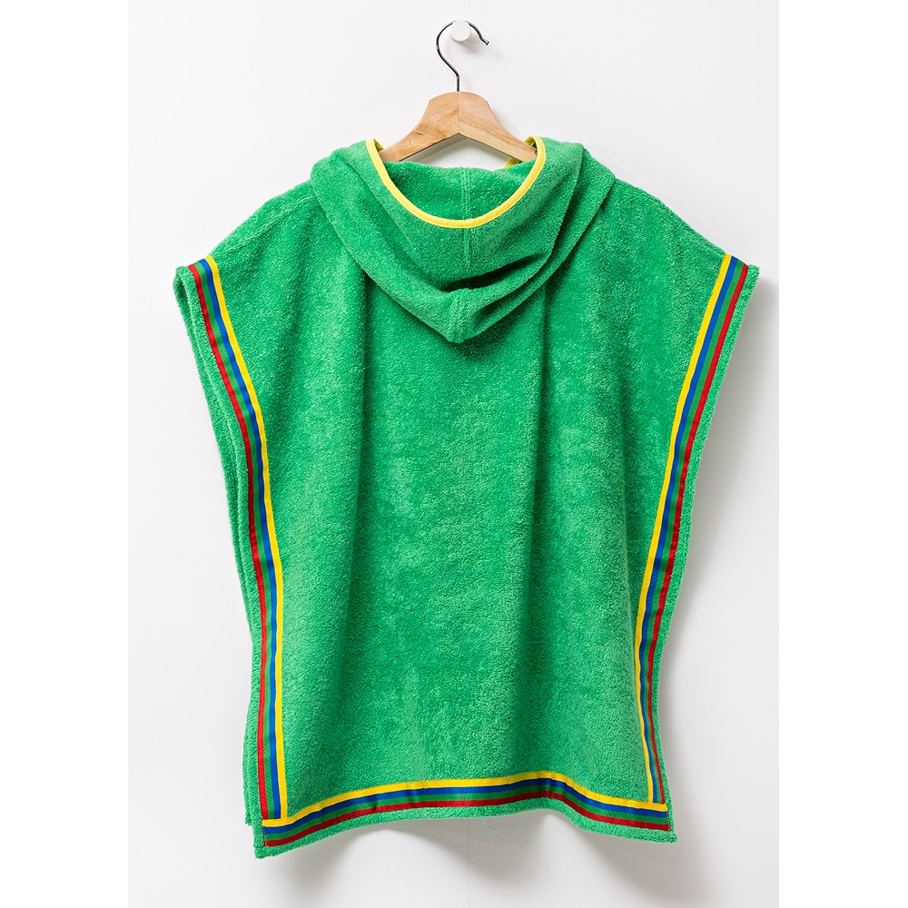 Halat de baie BENETTON BE-0818-GR, copii, bumbac, 2-4 ani, verde