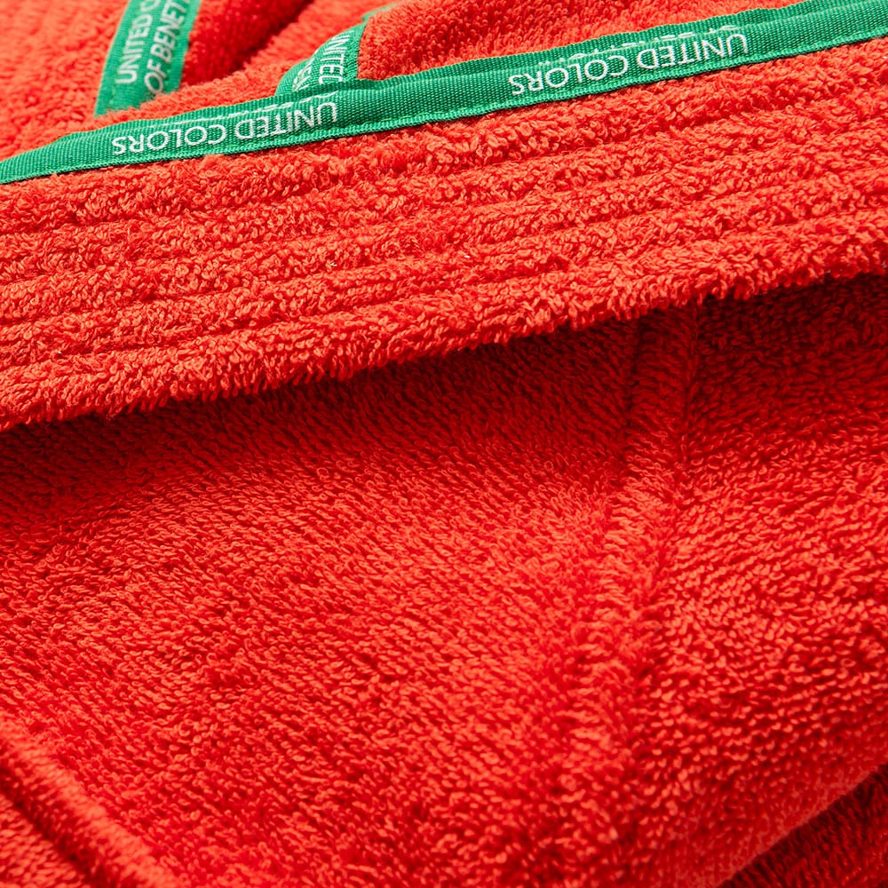 Halat de baie cu gluga BENETTON Rainbow, unisex, bumbac, M/L, rosu