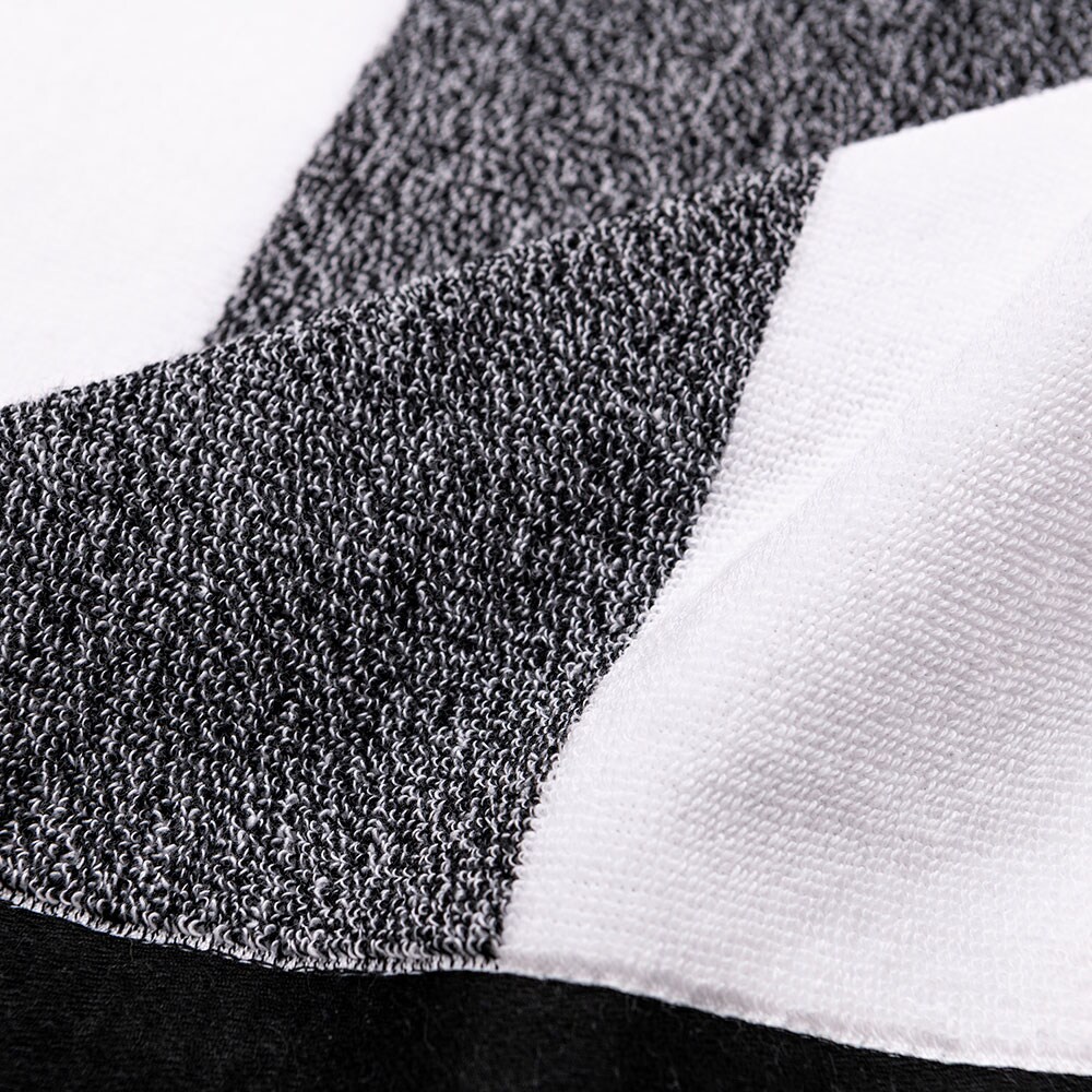 Prosop BENETTON Terry Po, 90 x 160 cm, bumbac, alb-negru