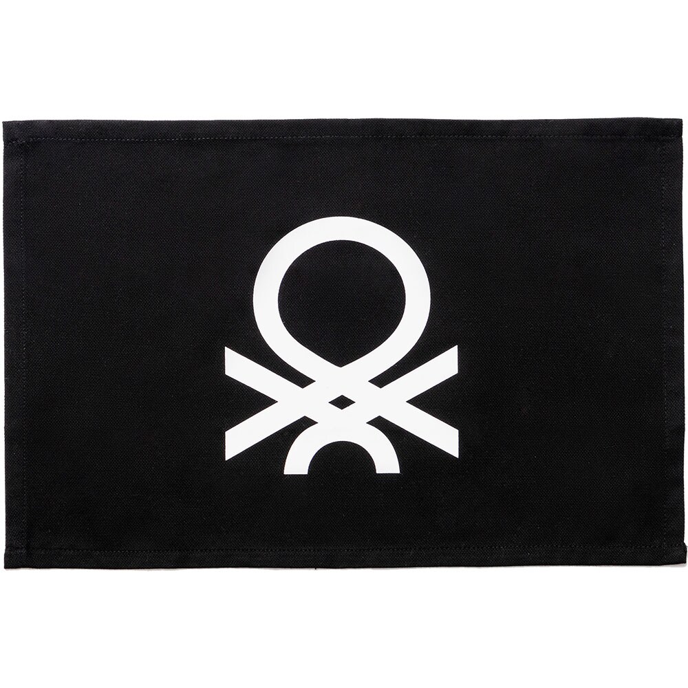 Suport farfurii BENETTON Black&White, 30 x 45 cm, 4 bucati, negru