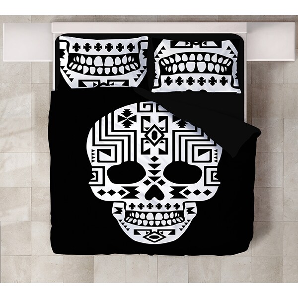 Lenjerie de pat Mexican, 2 persoane, 80% bumbac + 20% poliester, 200 x 220 cm, 4 piese