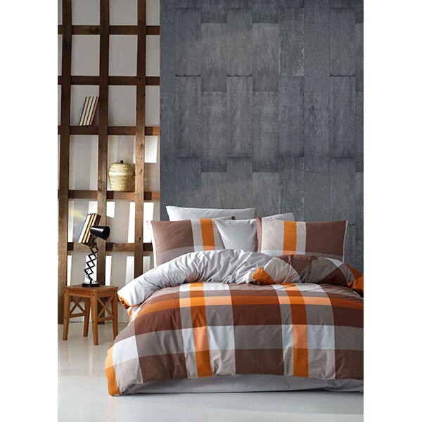 Lenjerie de pat Classic Red, 2 persoane, 100% bumbac, 200 x 220, 4 piese