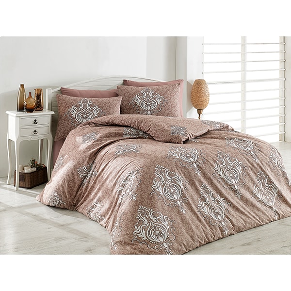 Lenjerie de pat Classic, 1 persoana, 100% bumbac, 160 x 220, 2 piese