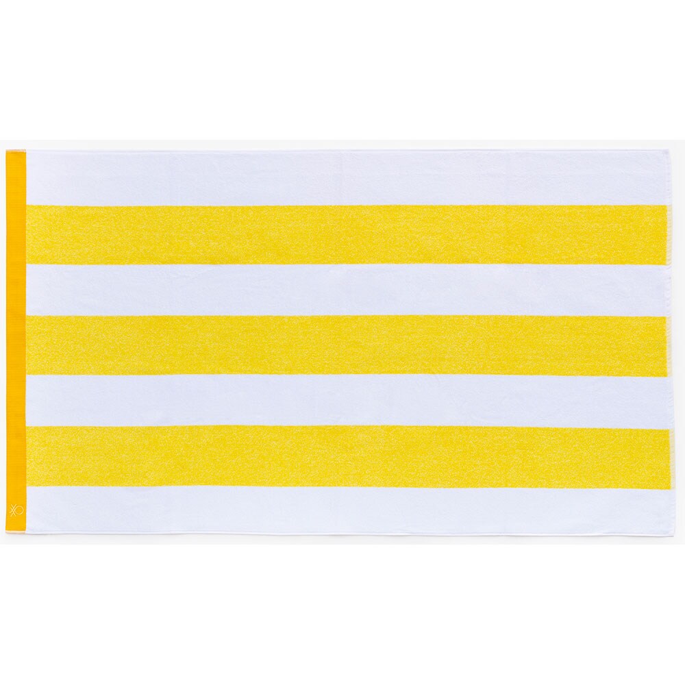 Prosop BENETTON Terry Po, 90 x 160 cm, bumbac, alb-galben