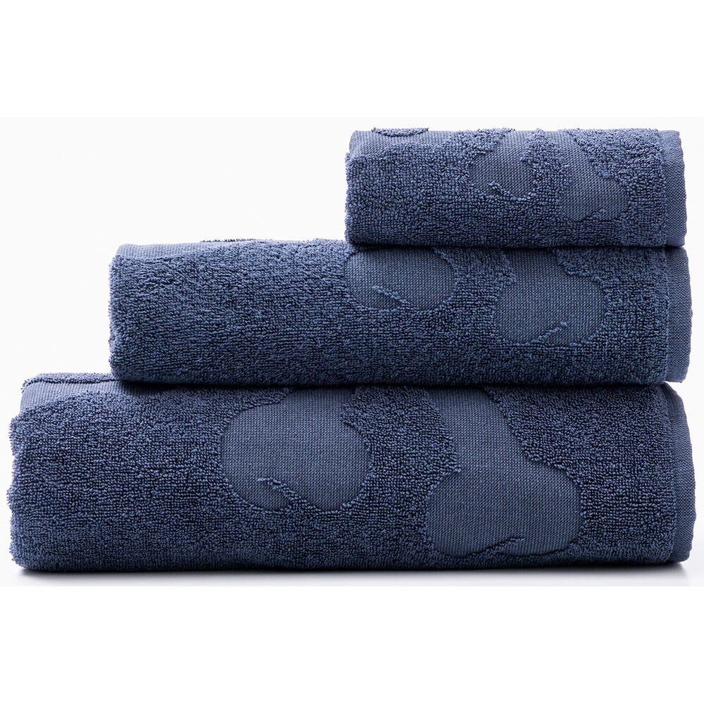 Set 3 prosoape baie Scalpers Home Skull, 70 x 140 cm, 50 x 90 cm, 30 x 50 cm, bumbac, albastru