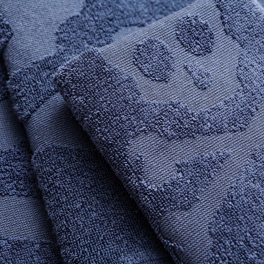 Set 3 prosoape baie Scalpers Home Skull, 70 x 140 cm, 50 x 90 cm, 30 x 50 cm, bumbac, albastru