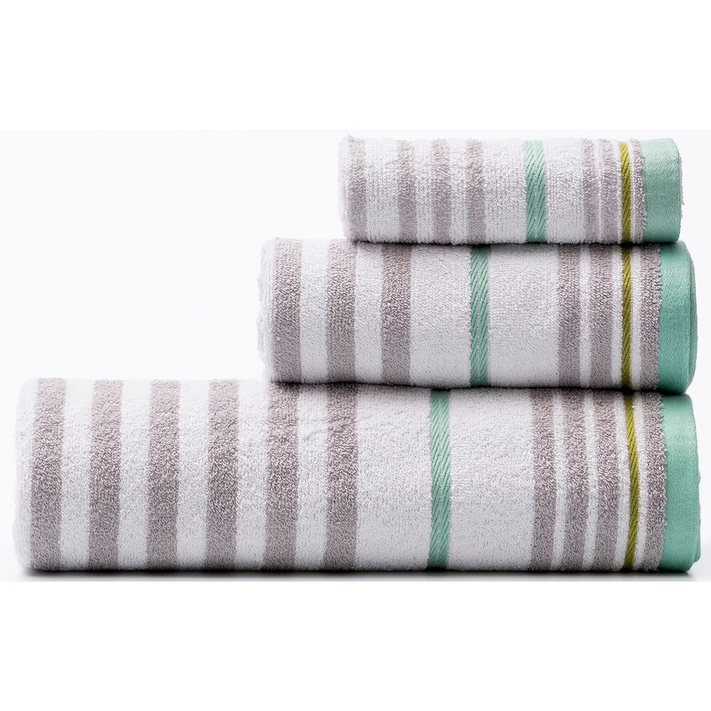 Set 3 prosoape baie BENETTON Po Stripes, 70 x 140 cm, 50 x 90 cm, 30 x 50 cm, bumbac, multicolor