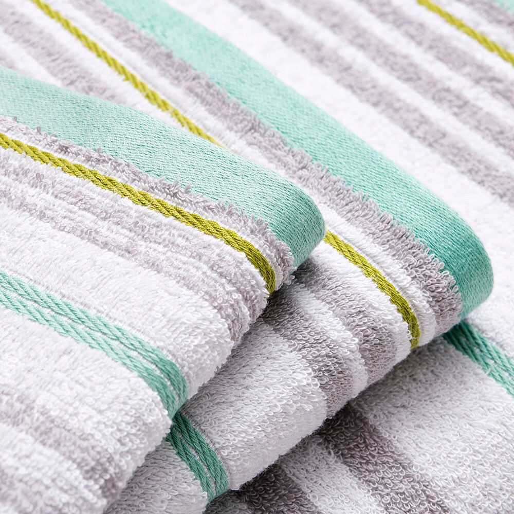 Set 3 prosoape baie BENETTON Po Stripes, 70 x 140 cm, 50 x 90 cm, 30 x 50 cm, bumbac, multicolor
