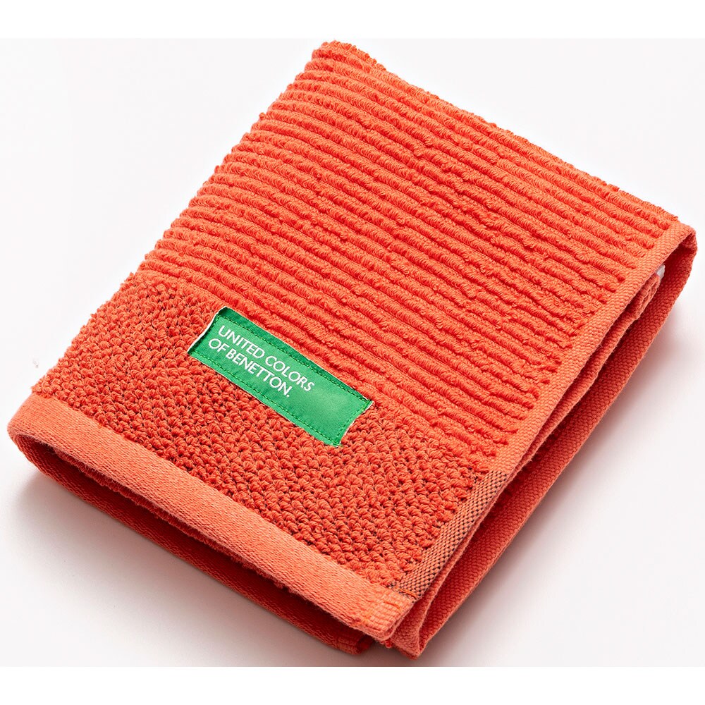 Set 3 prosoape baie Benetton Rainbow, 70 x 140 cm, 50 x 90 cm, 30 x 50 cm, bumbac, rosu