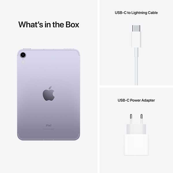 Tableta APPLE iPad Mini 6, 8.3", 64GB, Wi-Fi, Purple