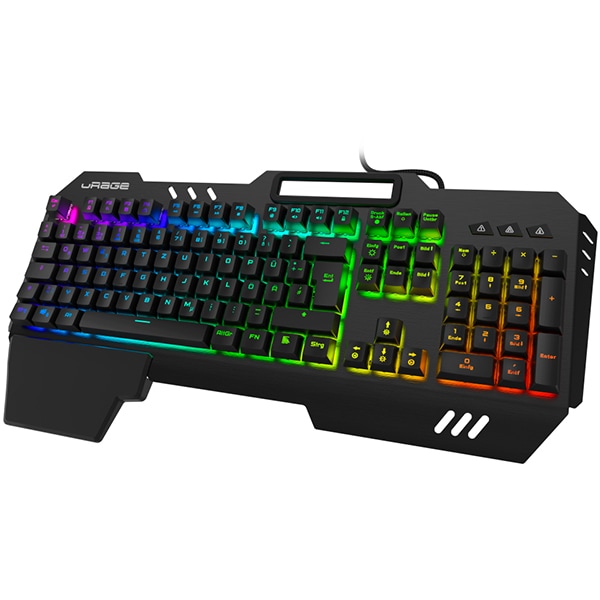 Tastatura gaming mecanica HAMA uRage Exodus 800, Layout US, blue switches, negru