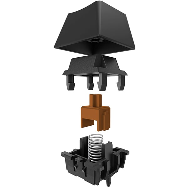 Tastatura gaming mecanica HAMA Exodus 900, USB, brown switches, Layout US, negru