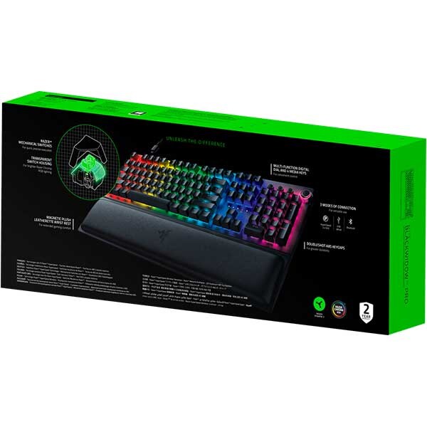 Tastatura Gaming Wireless mecanica RAZER BlackWidow V3 Pro, Bluetooth, USB, negru
