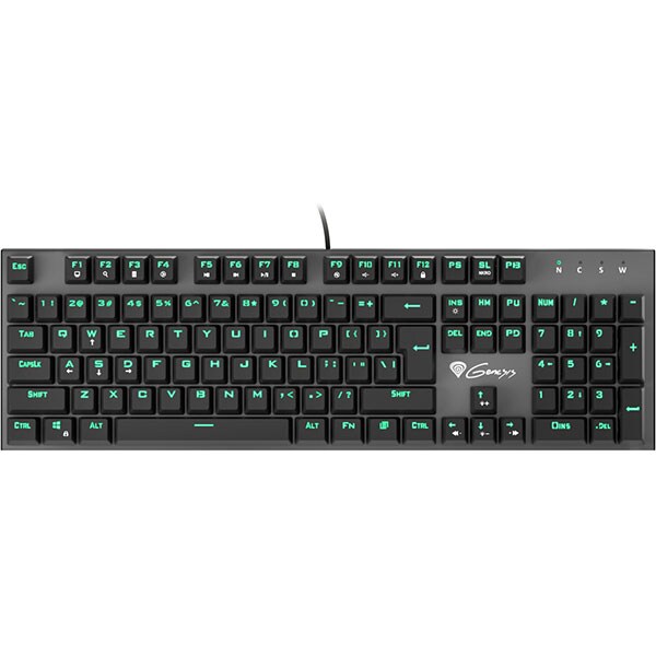 Tastatura Gaming mecanica NATEC Genesis Thor 300, Outemu Blue Switch, USB, Layout INT, negru