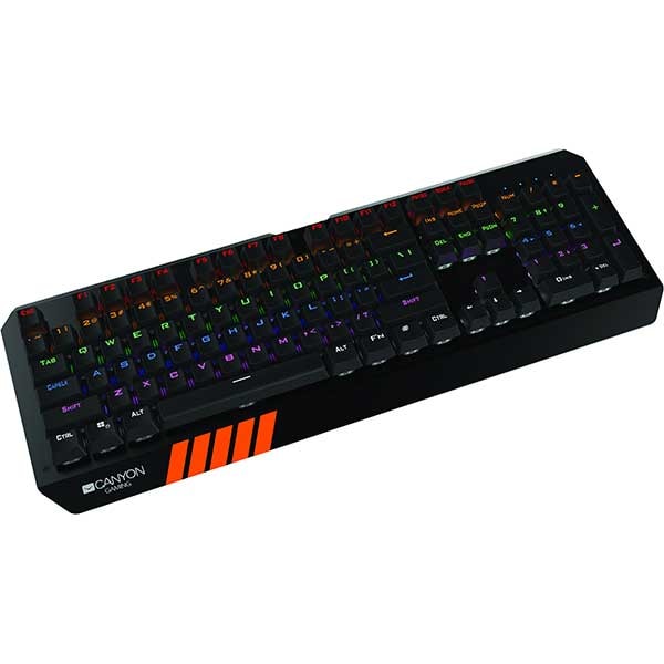 Tastatura Gaming mecanica CANYON Hazard CND-SKB6-US, USB, Layout US, negru