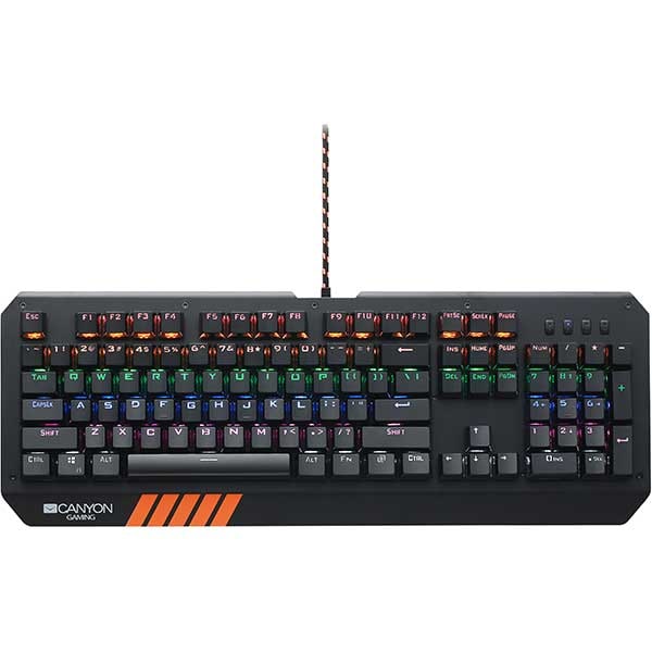 Tastatura Gaming mecanica CANYON Hazard CND-SKB6-US, USB, Layout US, negru