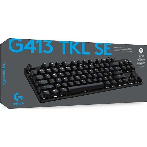 Tastatura Gaming mecanica LOGITECH G413 SE TKL, USB, Layout US INT, negru