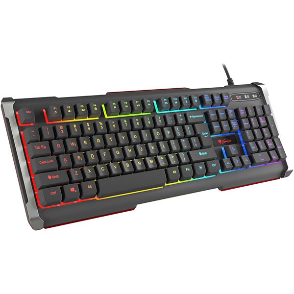 Tastatura Gaming NATEC Genesis Rhod 400 RGB, USB, Layout US, negru