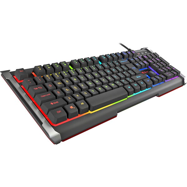 Tastatura Gaming NATEC Genesis Rhod 400 RGB, USB, Layout US, negru