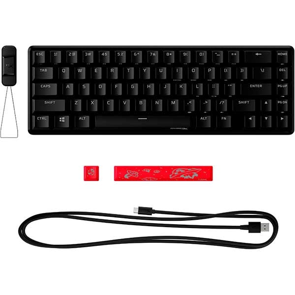 Tastatura Gaming mecanica HyperX Alloy Origins 65 Red, USB, Layout US, rosu
