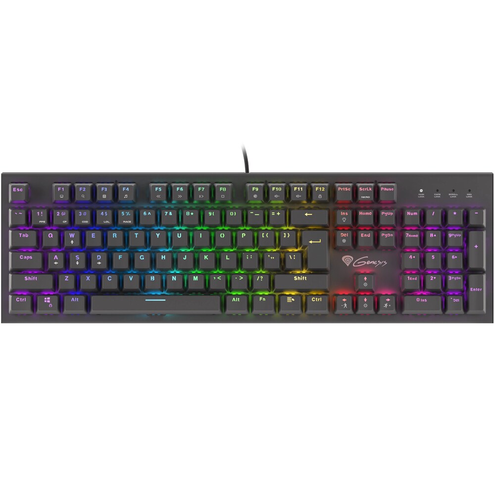 Tastatura gaming Genesis Thor 300 RGB, USB, negru