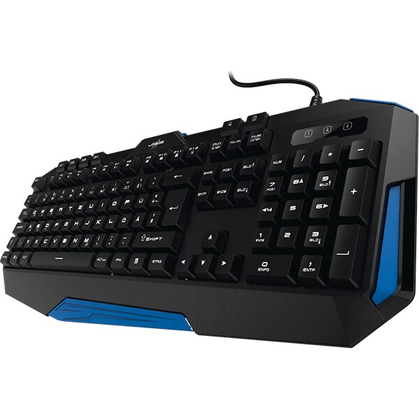 Tastatura Gaming HAMA uRage Lethality, USB, Layout INT, negru-albastru
