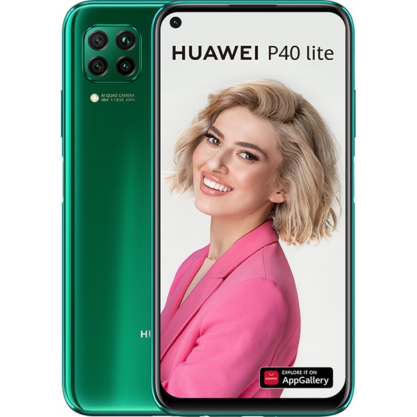 Telefon HUAWEI P40 Lite, 128GB, 6GB RAM, Dual SIM, Crush Green