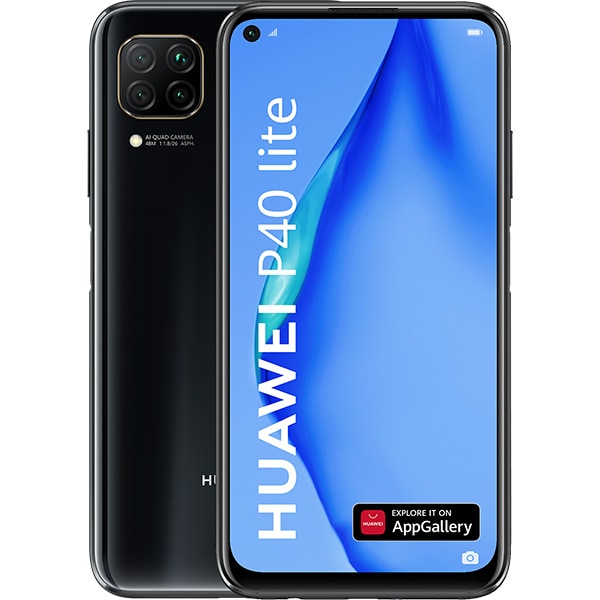 Telefon HUAWEI P40 Lite, 128GB, 6GB RAM, Dual SIM, Midnight Black