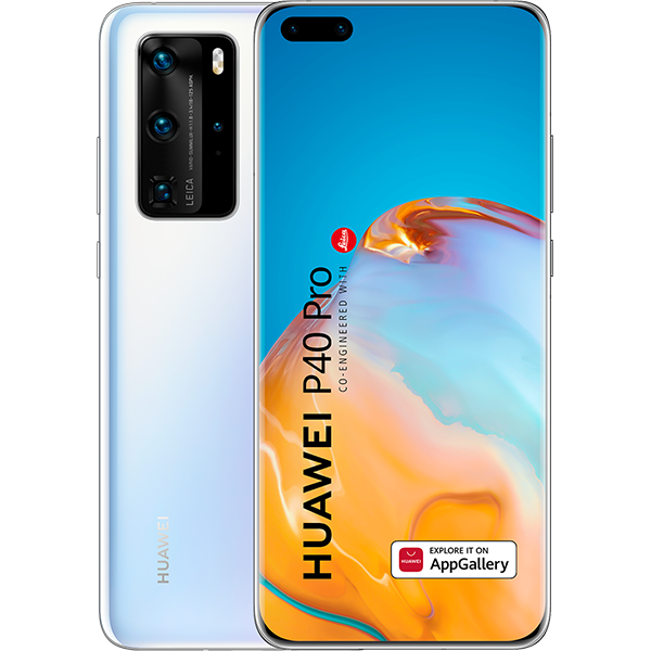 Telefon HUAWEI P40 Pro 5G, 256GB, 8GB RAM, Dual SIM, Ice White
