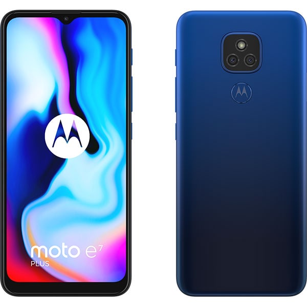 Telefon MOTOROLA Moto E7 Plus, 64GB, 4GB RAM, Dual SIM, Misty Blue