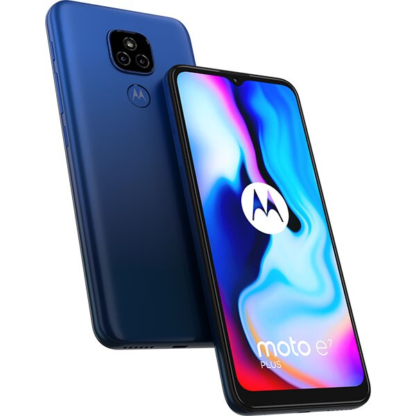 Telefon MOTOROLA Moto E7 Plus, 64GB, 4GB RAM, Dual SIM, Misty Blue