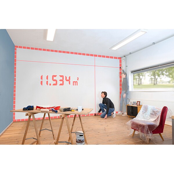 Telemetru laser SKIL 1929 AA, Distanta 30m, negru-rosu