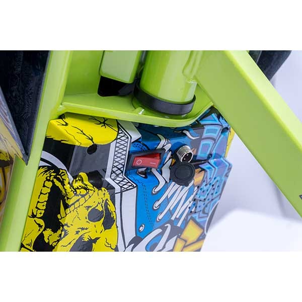 Tricicleta electrica FREEWHEEL Drift Trike V2, 8 inch, Graffiti Galben