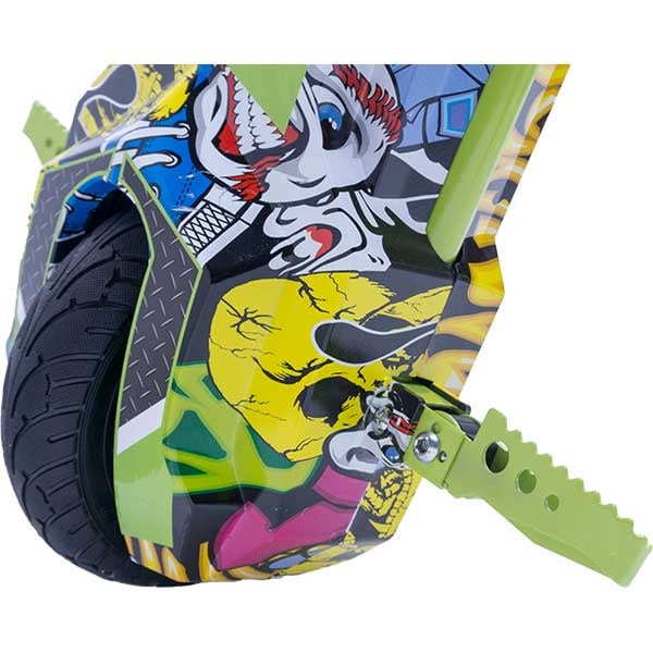 Tricicleta electrica FREEWHEEL Drift Trike V2, 8 inch, Graffiti Galben