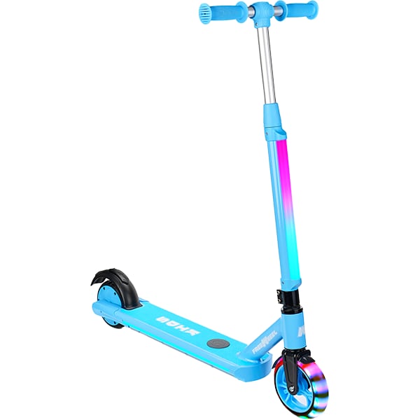 Trotineta asistata electric FREEWHEEL Rider Kids SE, 5.3 inch, albastru deschis