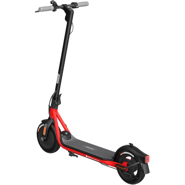 Trotineta electrica NINEBOT KickScooter D18E Powered by Segway, 10 inch, negru-rosu